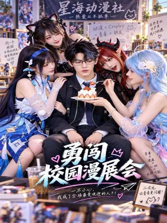 《勇闯校园漫展会》作品封面